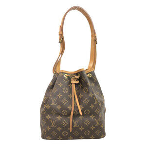 Louis Vuitton Noe Monogram One Shoulder Hobo Bag Shoulder Drawstring